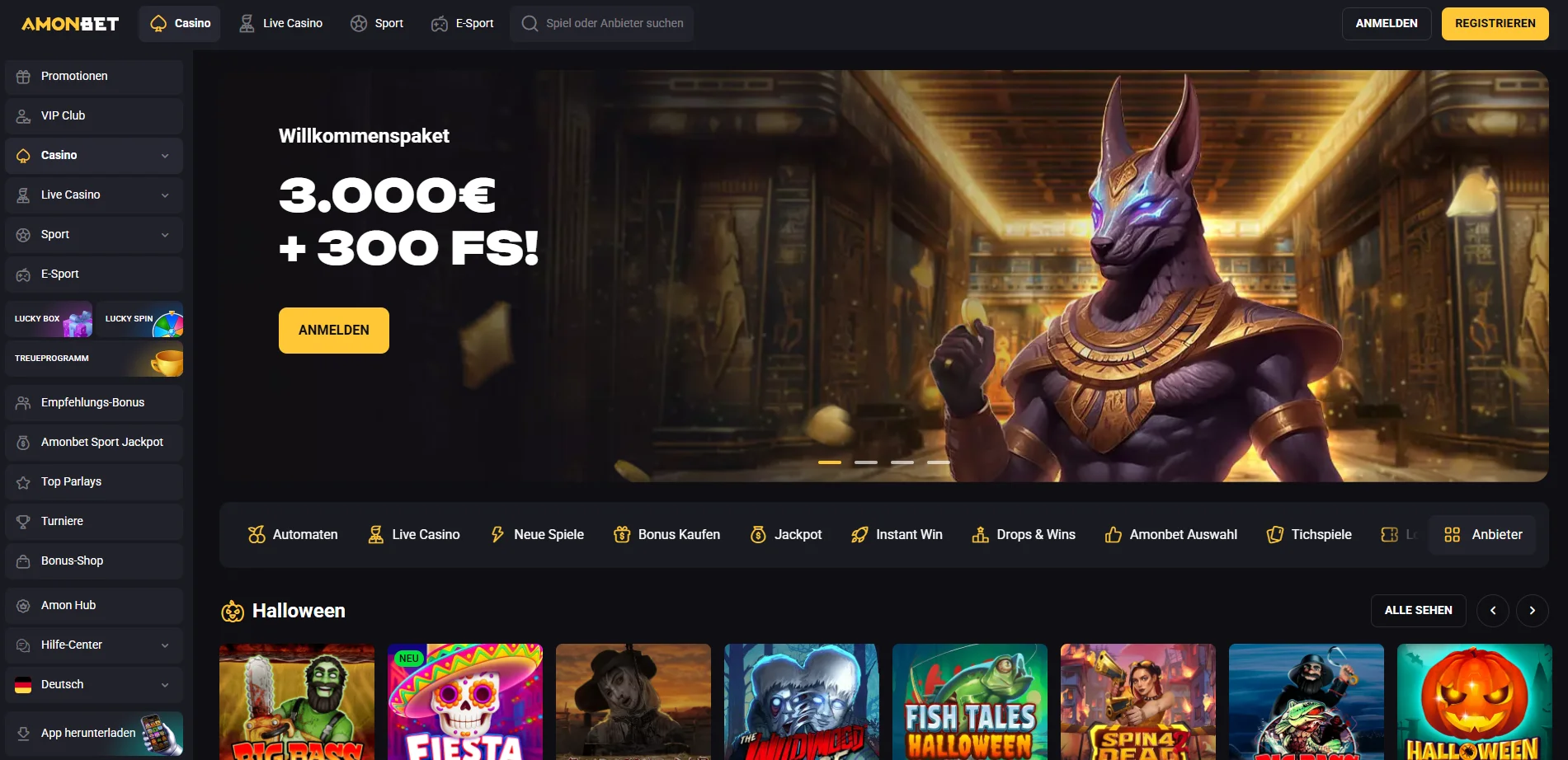 Amonbet Casino Überblick